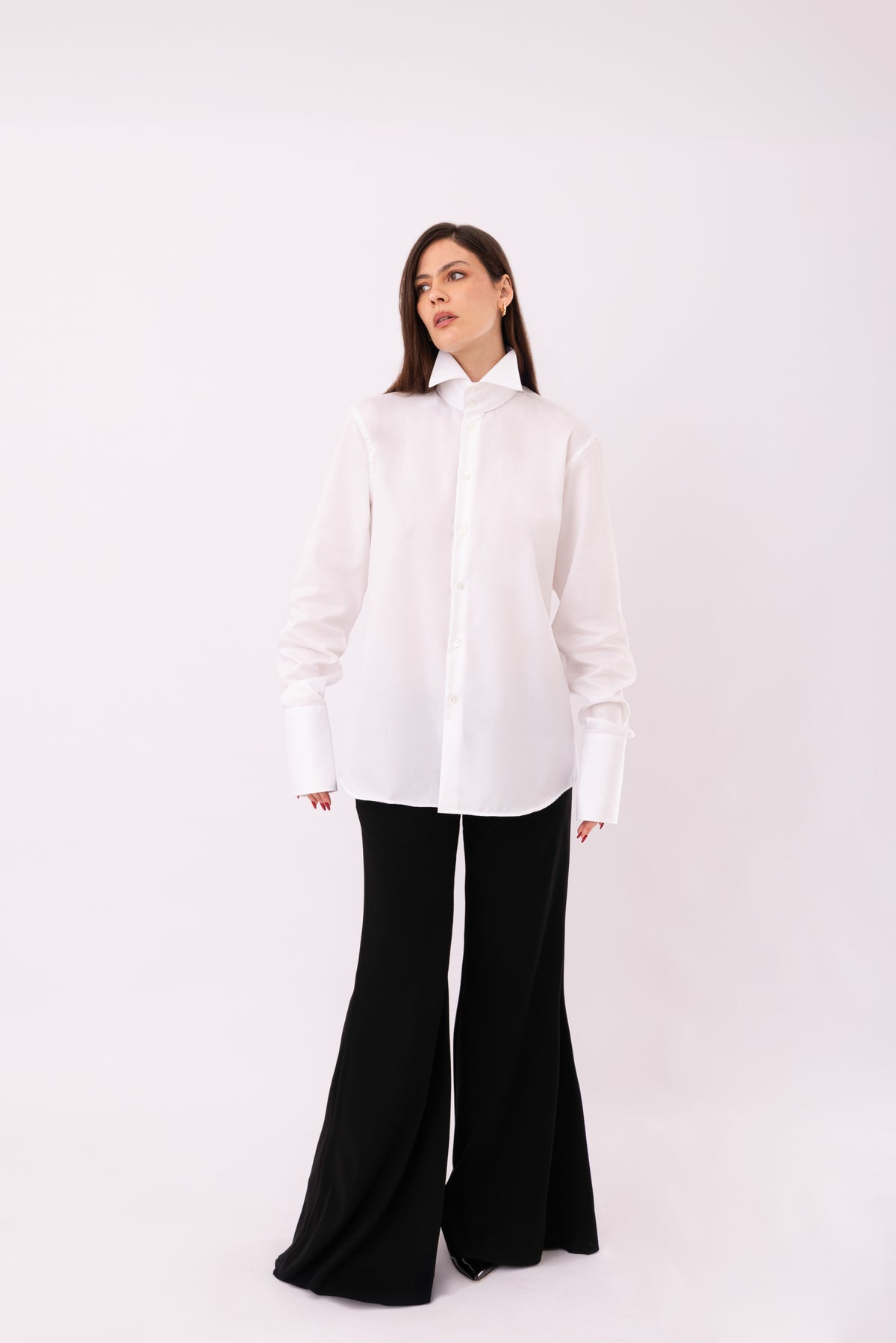 Camicia diplomatica bianca styling look raffinato