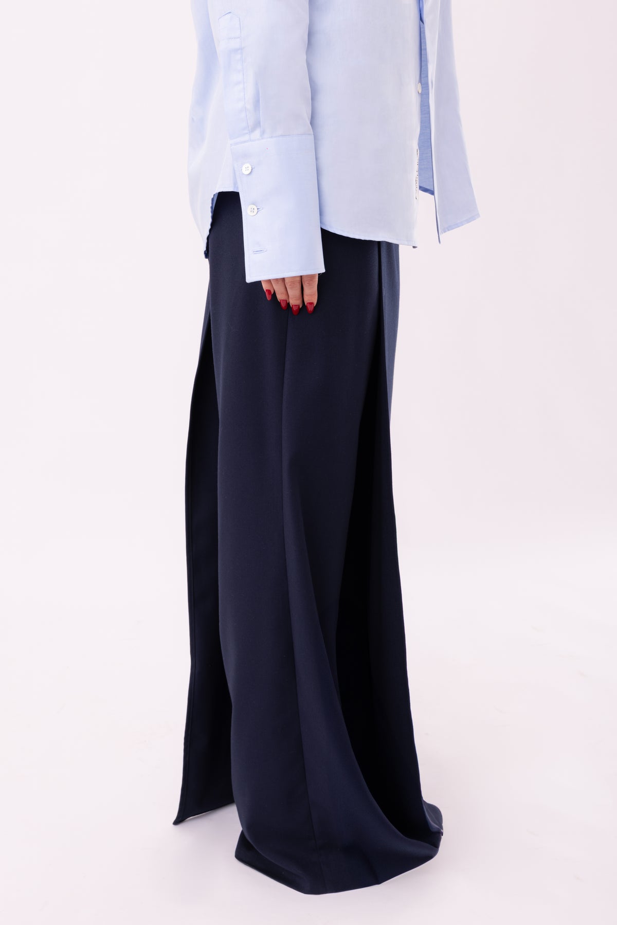 Camicia diplomatica azzurra styling look raffinato