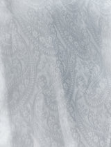 Camicia damascata bianca vestibilità regolare design raffinato