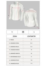 Camicia long collar bianca tessuto popeline premium