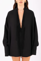 Blusa in seta styling look elegante