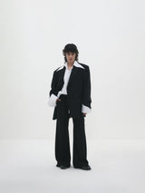 Pantalone oversize palace nero design minimal luxury