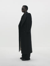 COAT OVERSIZE BLACK WITH EXTRA SHOULDER PADS -GS01