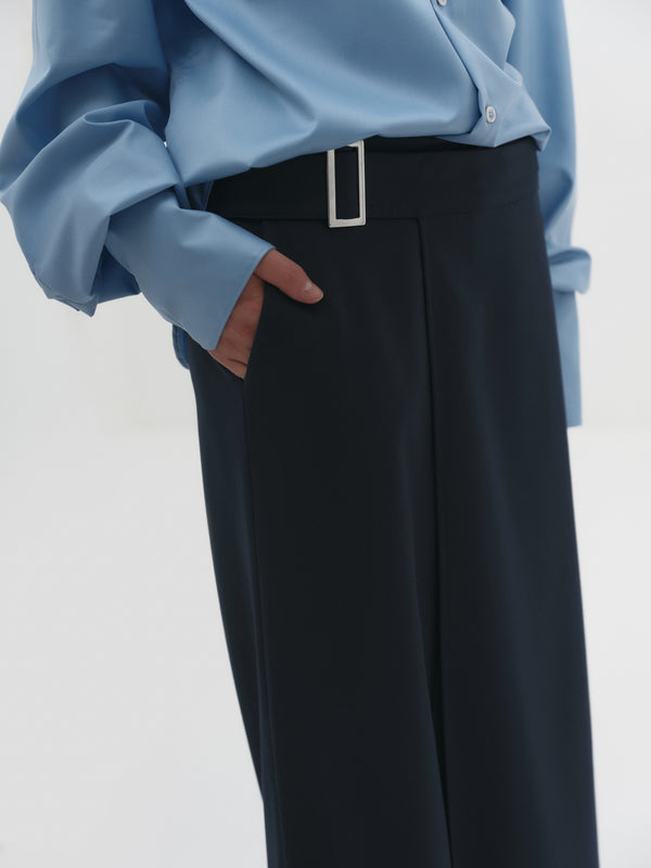 PANTS WITH PANEL BLUE