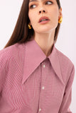 CAMICIA MINI LONG COLLAR VICHY