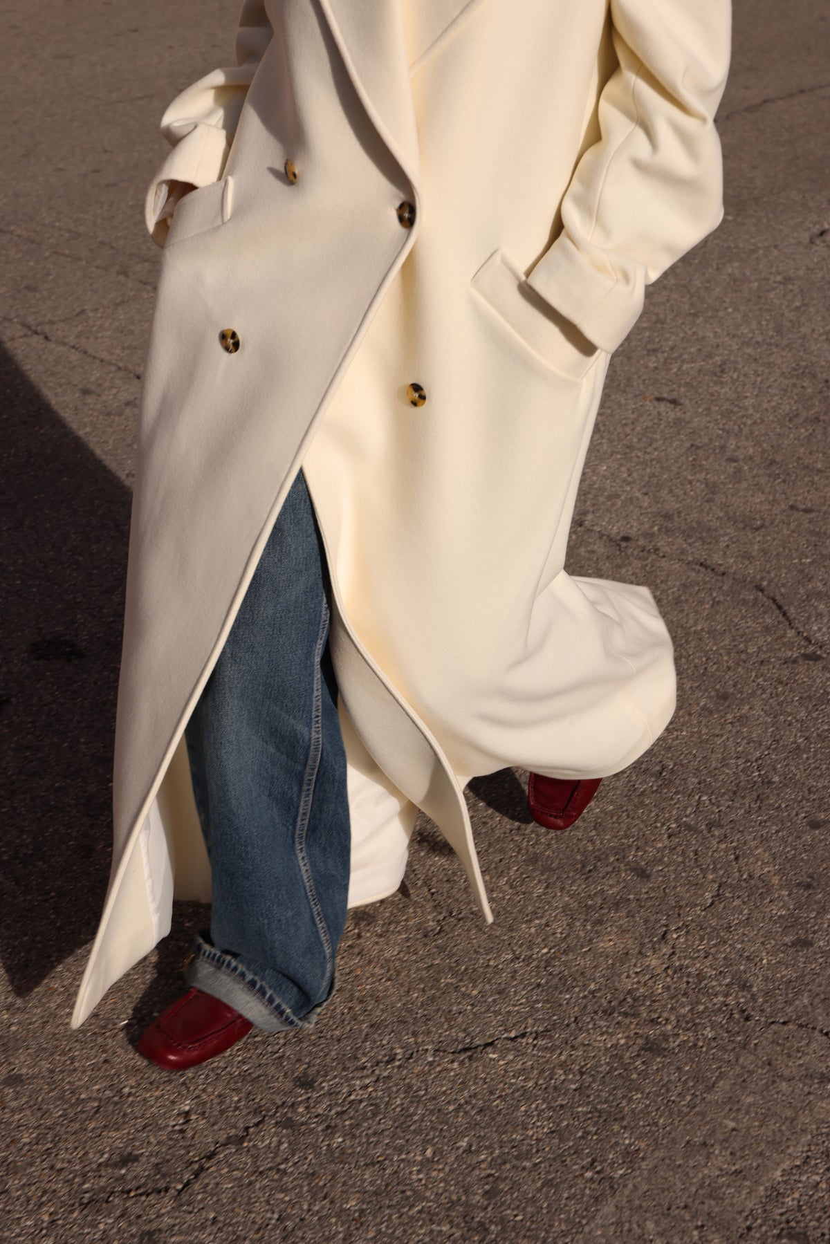 Cappotto oversize avorio All Hours