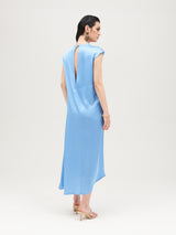 SCULPTURE DRESS LIGHT BLUE