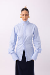 CAMICIA COREANA AZZURRA