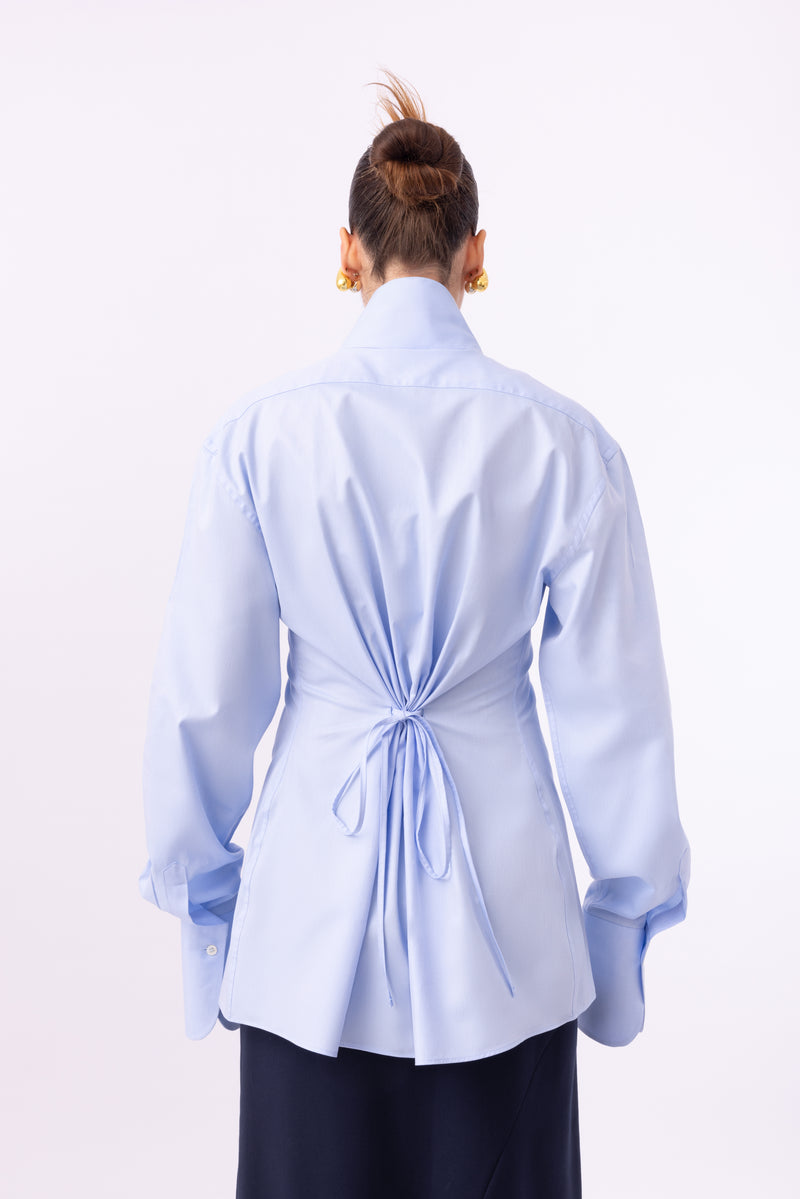 CAMICIA COREANA - AZZURRA