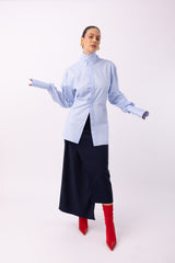 CAMICIA COREANA AZZURRA