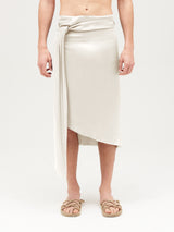 TOWEL SKIRT SATIN IVORY