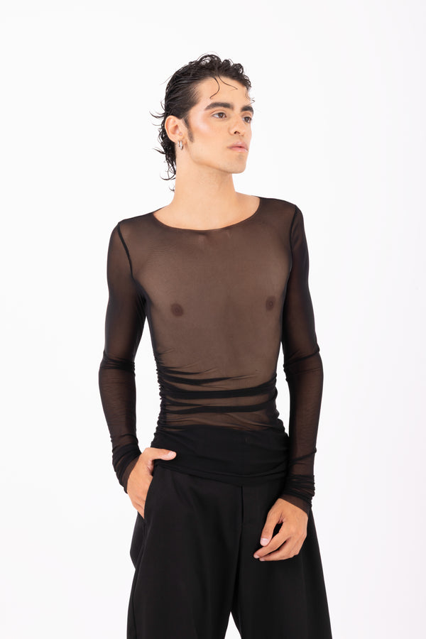 MESH TOP BLACK