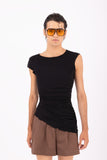 ASYMMETRIC TOP BLACK