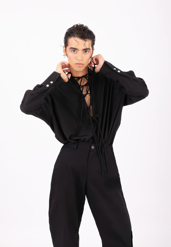BLOUSE WITH BOWS