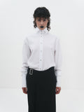 DIPLOMATIC COLLAR SHIRT WHITE DAMASK - GS14